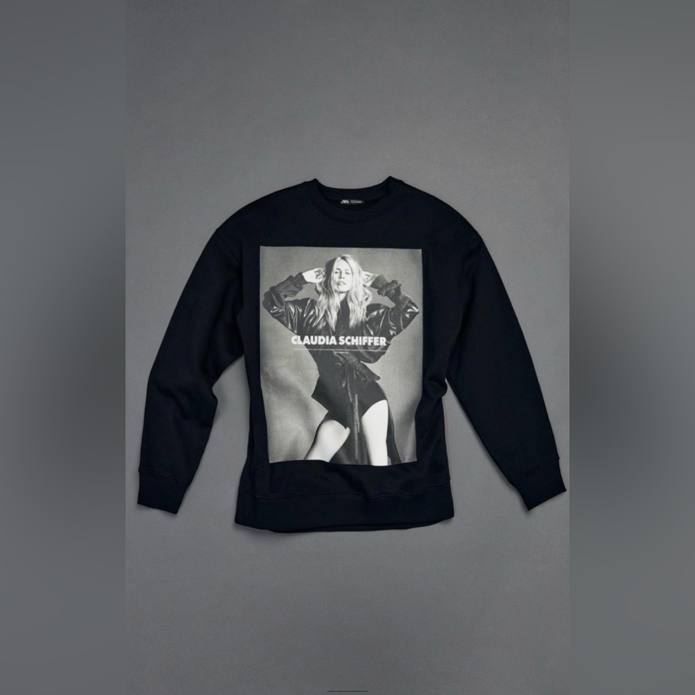 ZARA CLAUDIA SCHIFFER SWEATSHIRT - PHOTO BY LUIGI & IANGO